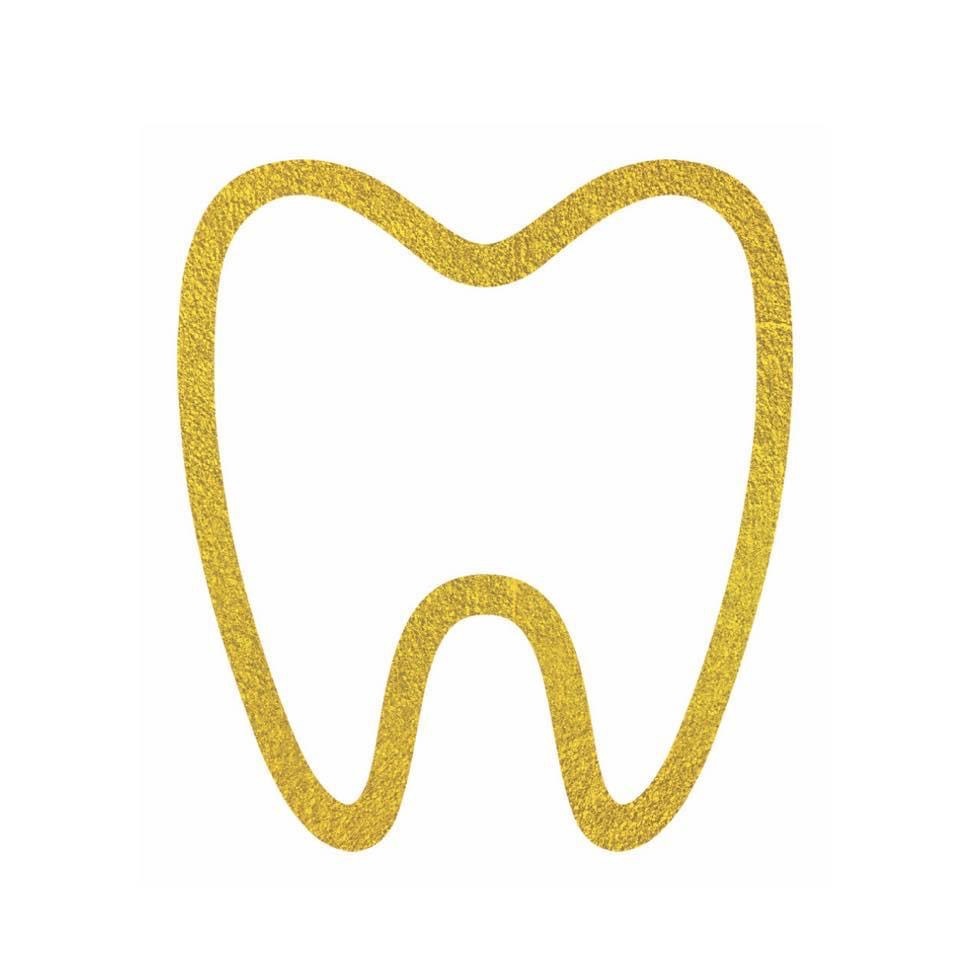 Gold tooth symbol for Wellness Dental Hygiene